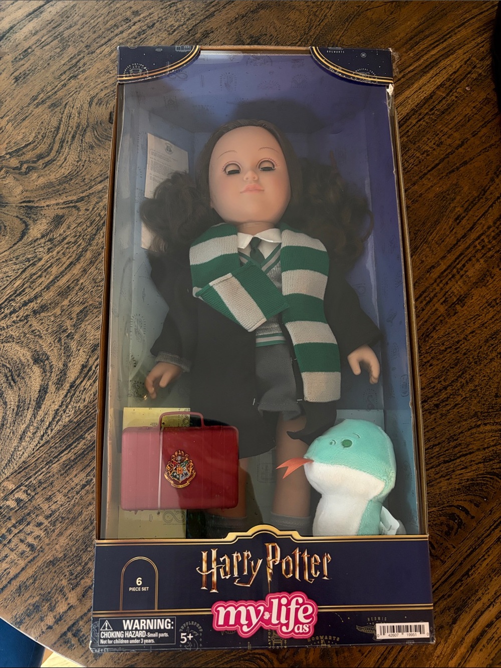 Harry Potter My Life As Slytherin Doll with Green and White Scarf